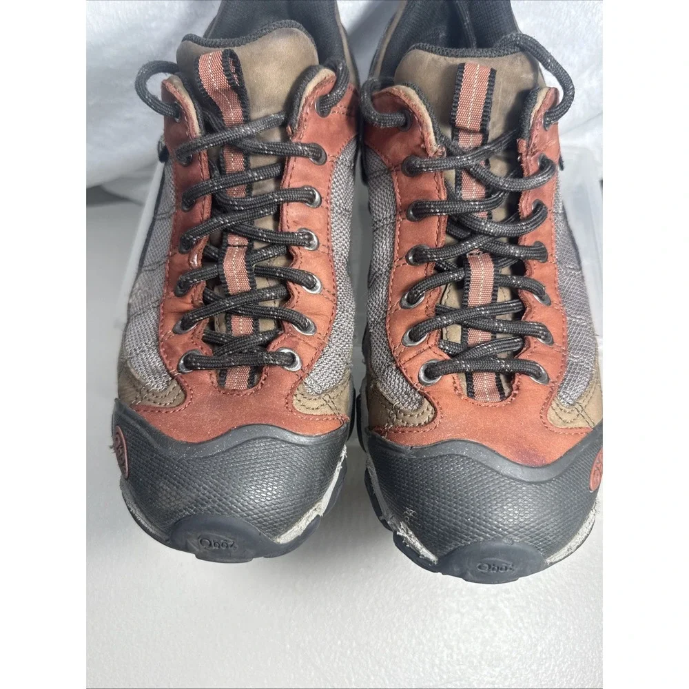 Oboz Firebrand II Men's Low Hiking Shoes Waterproof Earth Color Men Size 9.5 EUC